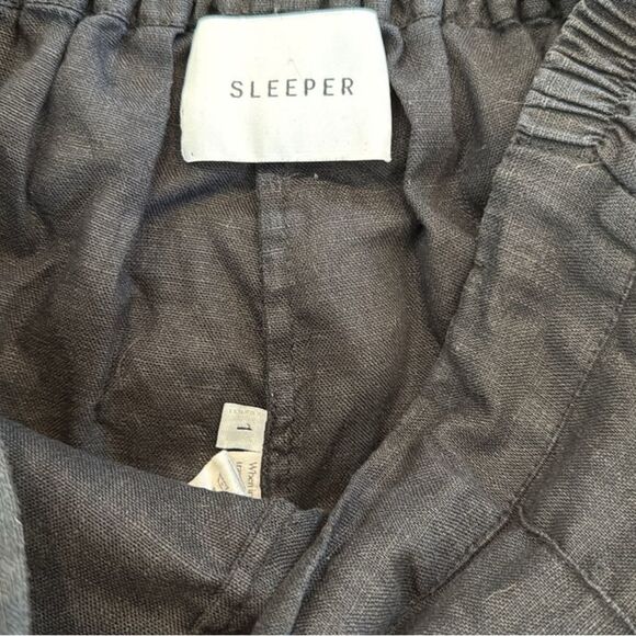 Sleeper Cuffed Linen Black Shorts - Picture 5 of 8